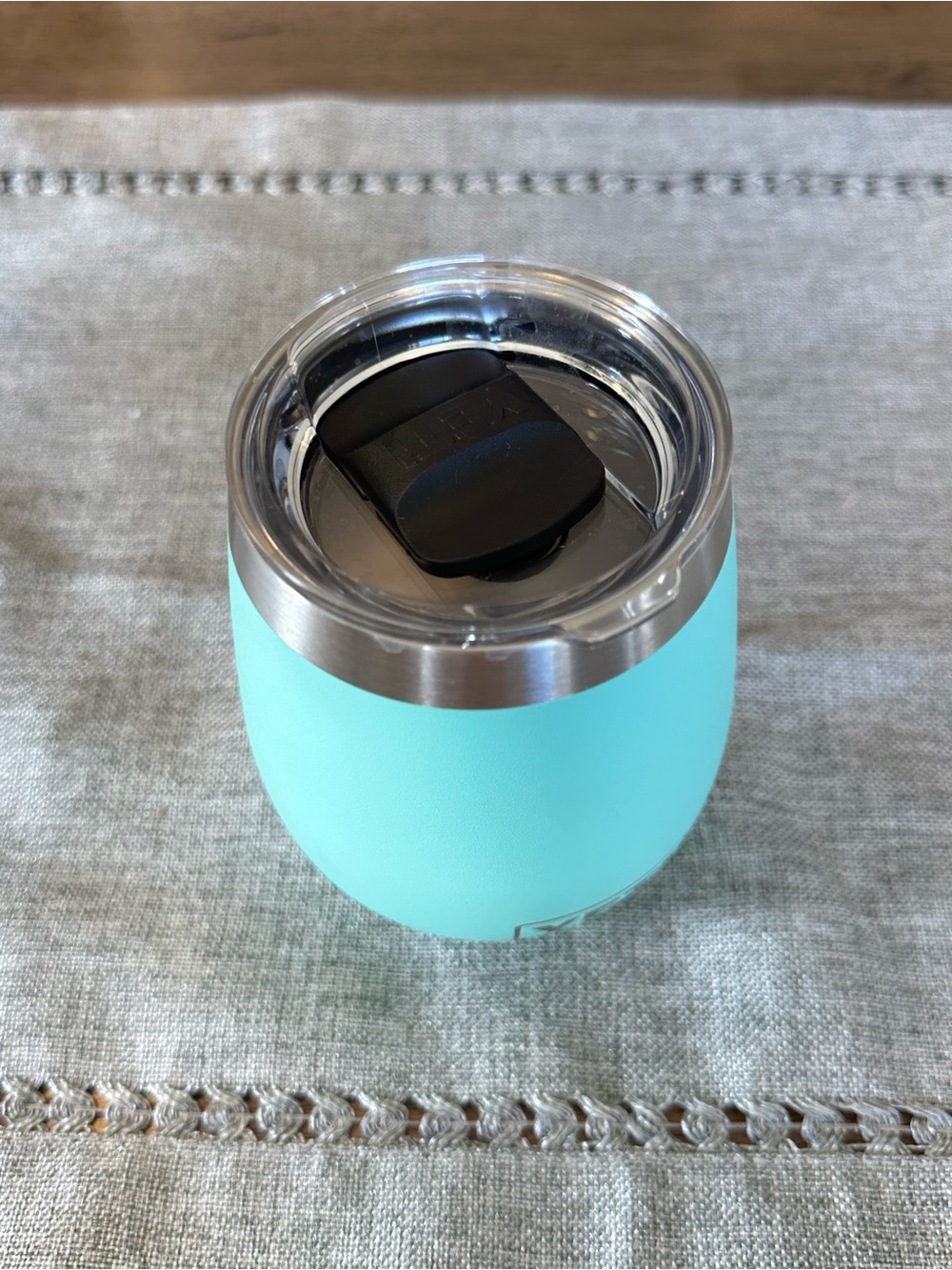 Yeti Rambler 10 oz Seafoam Blue Wine Tumbler - Picture 3 of 3